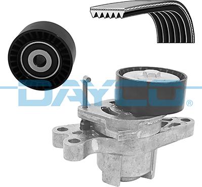 Dayco KPV523 - Поликлиновый ременный комплект www.autospares.lv