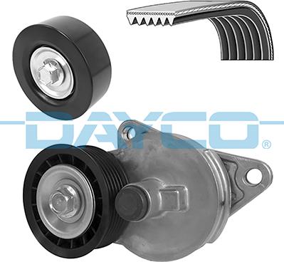 Dayco KPV658 - Поликлиновый ременный комплект www.autospares.lv