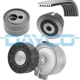 Dayco KPV051 - Поликлиновый ременный комплект www.autospares.lv