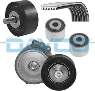 Dayco KPV065 - Поликлиновый ременный комплект www.autospares.lv