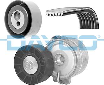 Dayco KPV023 - Поликлиновый ременный комплект www.autospares.lv