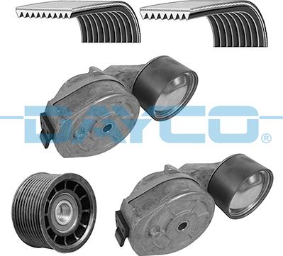 Dayco KPV155HD - Ķīļrievu siksnu komplekts www.autospares.lv