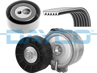 Dayco KPV119 - Поликлиновый ременный комплект www.autospares.lv