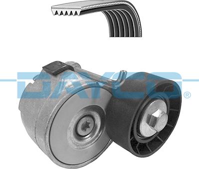 Dayco KPV110 - Поликлиновый ременный комплект www.autospares.lv