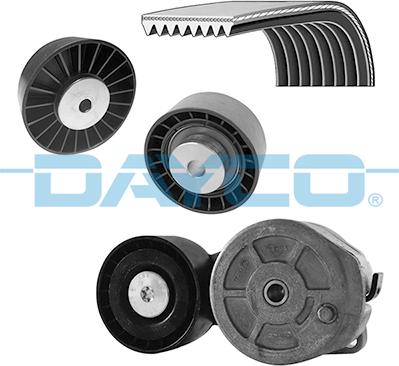 Dayco KPV128HD - Ķīļrievu siksnu komplekts www.autospares.lv