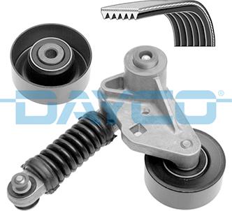 Dayco KPV175 - Поликлиновый ременный комплект www.autospares.lv