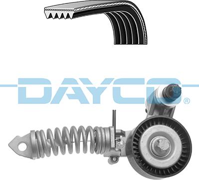 Dayco KPV430 - Поликлиновый ременный комплект www.autospares.lv