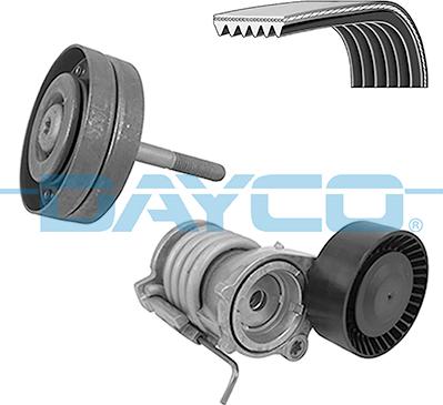 Dayco KPV359 - Поликлиновый ременный комплект www.autospares.lv