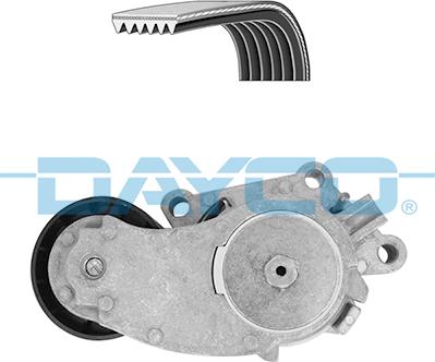 Dayco KPV334 - Поликлиновый ременный комплект www.autospares.lv