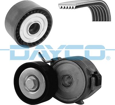 Dayco KPV242 - Поликлиновый ременный комплект www.autospares.lv