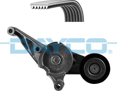 Dayco KPV250 - Поликлиновый ременный комплект www.autospares.lv