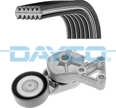 Dayco KPV267 - Поликлиновый ременный комплект www.autospares.lv