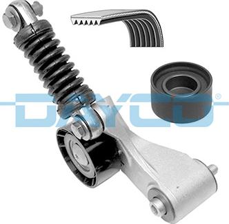 Dayco KPV205 - Поликлиновый ременный комплект www.autospares.lv