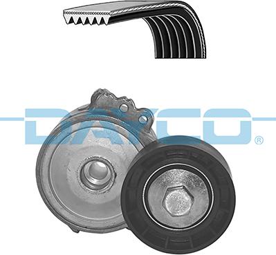 Dayco KPV754 - Поликлиновый ременный комплект www.autospares.lv