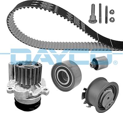 Dayco KTBWP4860 - Водяной насос + комплект зубчатого ремня ГРМ www.autospares.lv