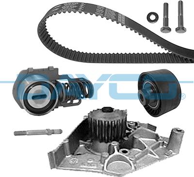 Dayco KTBWP1190 - Водяной насос + комплект зубчатого ремня ГРМ www.autospares.lv