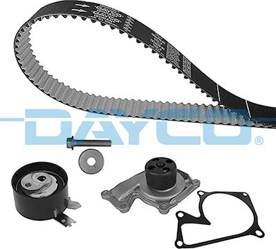 Dayco KTBWP11890 - Водяной насос + комплект зубчатого ремня ГРМ www.autospares.lv