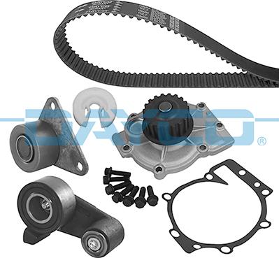 Dayco KTBWP1850 - Водяной насос + комплект зубчатого ремня ГРМ www.autospares.lv