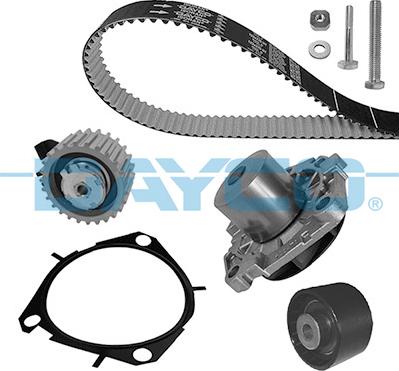 Dayco KTBWP8470 - Водяной насос + комплект зубчатого ремня ГРМ www.autospares.lv