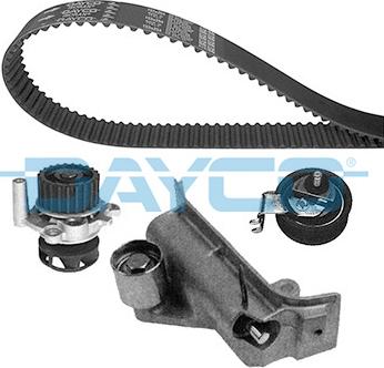 Dayco KTBWP3270 - Водяной насос + комплект зубчатого ремня ГРМ www.autospares.lv