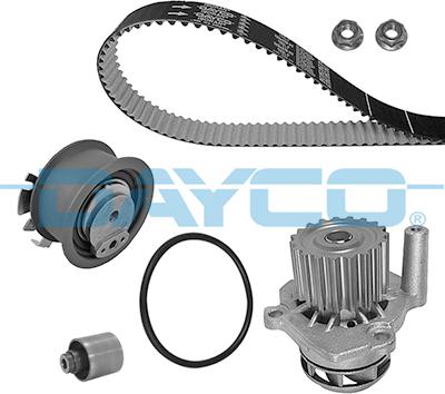 Dayco KTBWP2964 - Водяной насос + комплект зубчатого ремня ГРМ www.autospares.lv