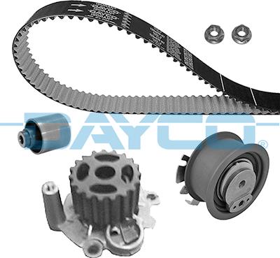 Dayco KTBWP2960 - Водяной насос + комплект зубчатого ремня ГРМ www.autospares.lv