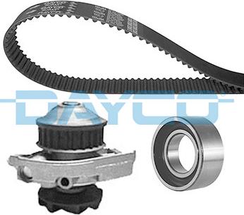 Dayco KTBWP2920 - Водяной насос + комплект зубчатого ремня ГРМ www.autospares.lv