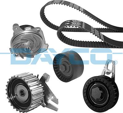 Dayco KTBWP7450 - Водяной насос + комплект зубчатого ремня ГРМ www.autospares.lv