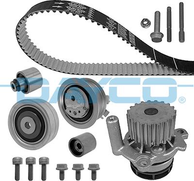 Dayco KTBWP7880 - Водяной насос + комплект зубчатого ремня ГРМ www.autospares.lv