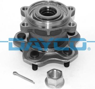 Dayco KWD1343 - Подшипник ступицы колеса, комплект www.autospares.lv