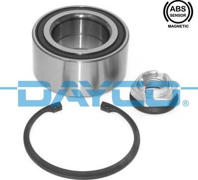 Dayco KWD1266 - Подшипник ступицы колеса, комплект www.autospares.lv