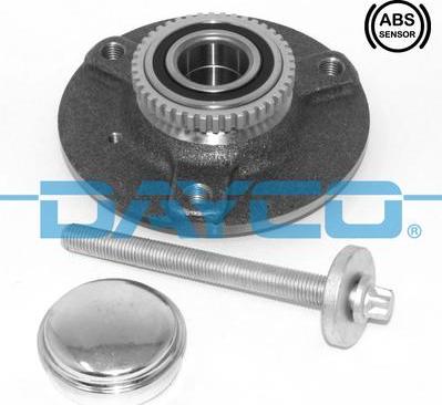 Dayco KWD1230 - Подшипник ступицы колеса, комплект www.autospares.lv