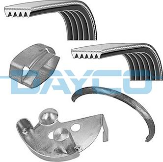 Dayco PVE001 - Ķīļrievu siksnu komplekts autospares.lv