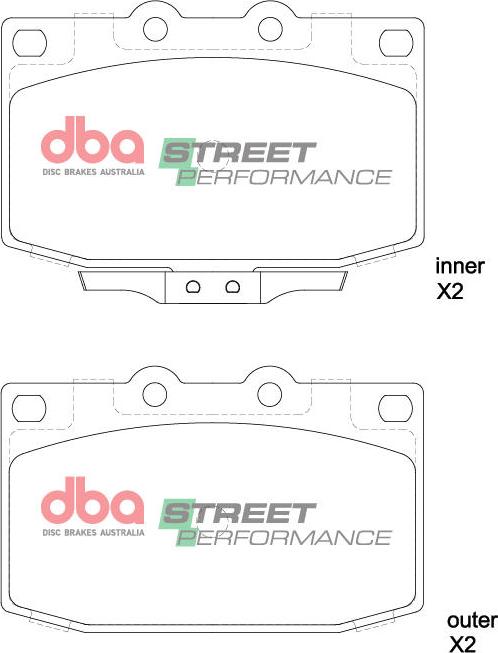 DBA Australia DB416SP - Bremžu uzliku kompl., Disku bremzes www.autospares.lv