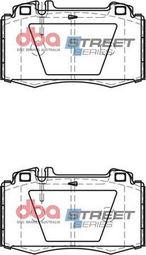 DBA Australia DB1453SS - Bremžu uzliku kompl., Disku bremzes www.autospares.lv