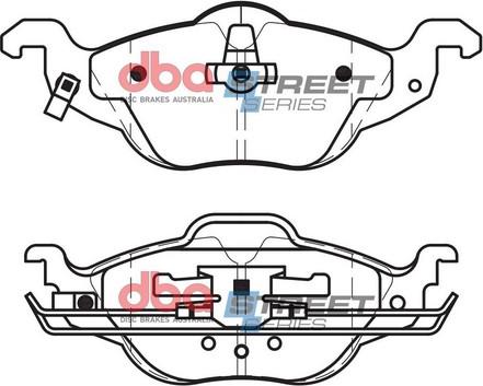 DBA Australia DB1424SS - Bremžu uzliku kompl., Disku bremzes www.autospares.lv