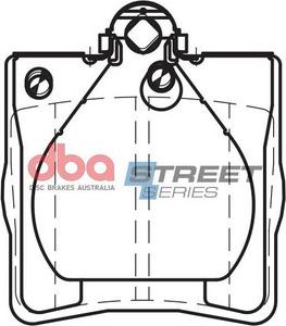 DBA Australia DB1428SS - Bremžu uzliku kompl., Disku bremzes www.autospares.lv