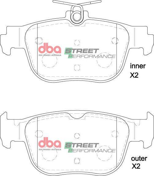 DBA Australia DB15092SP - Bremžu uzliku kompl., Disku bremzes www.autospares.lv