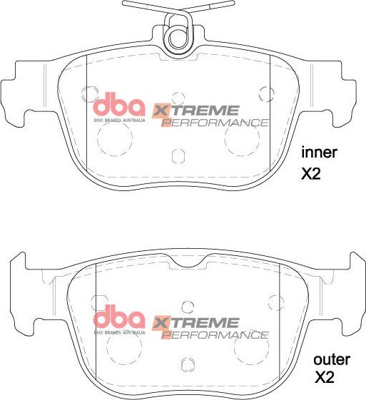 DBA Australia DB15092XP - Bremžu uzliku kompl., Disku bremzes www.autospares.lv