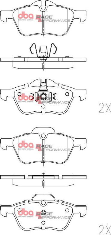 DBA Australia DB1500RP - Bremžu uzliku kompl., Disku bremzes www.autospares.lv