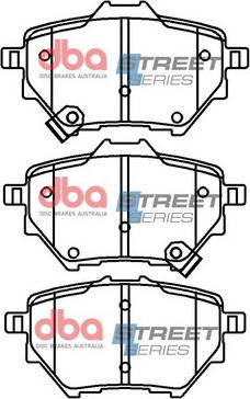 DBA Australia DB15084SS - Bremžu uzliku kompl., Disku bremzes www.autospares.lv