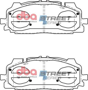 DBA Australia DB15030SS - Bremžu uzliku kompl., Disku bremzes autospares.lv