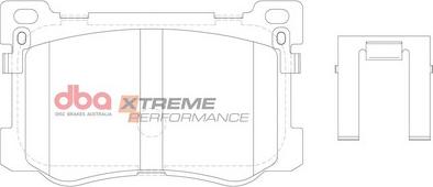 DBA Australia DB15021XP - Augstas veiktspējas bremžu uzliku komplekts autospares.lv
