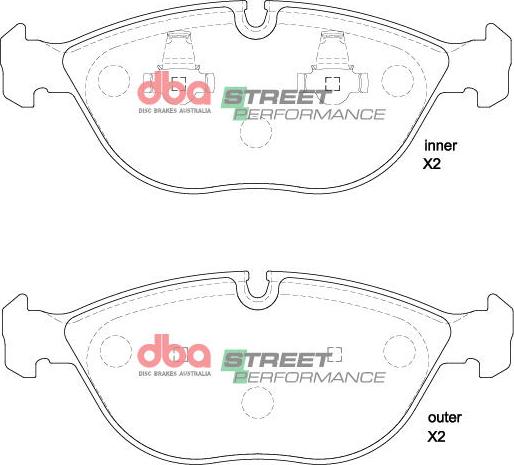 DBA Australia DB15194SP - Bremžu uzliku kompl., Disku bremzes www.autospares.lv