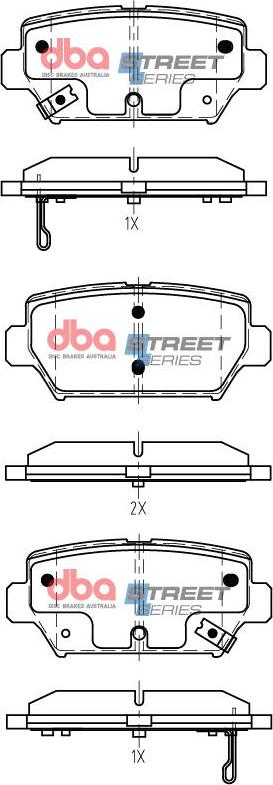 DBA Australia DB15254SS - Bremžu uzliku kompl., Disku bremzes www.autospares.lv