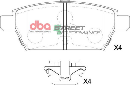 DBA Australia DB15203SP - Bremžu uzliku kompl., Disku bremzes www.autospares.lv