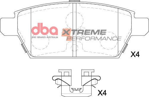 DBA Australia DB15203XP - Bremžu uzliku kompl., Disku bremzes www.autospares.lv