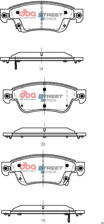 DBA Australia DB1698SS - Bremžu uzliku kompl., Disku bremzes www.autospares.lv