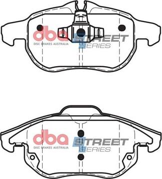 DBA Australia DB1664SS - Bremžu uzliku kompl., Disku bremzes www.autospares.lv