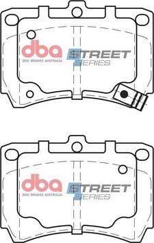 DBA Australia DB1158SS - Bremžu uzliku kompl., Disku bremzes www.autospares.lv